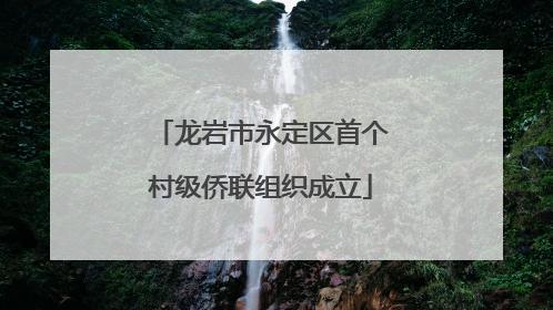 龙岩市永定区首个村级侨联组织成立