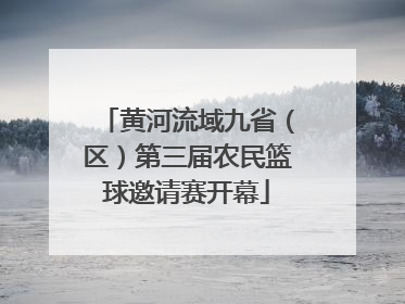 黄河流域九省（区）第三届农民篮球邀请赛开幕