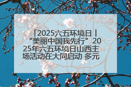 2025六五环境日丨“美丽中国我先行”2025年六五环境日山西主场活动在大同启动 多元形式绘就生态画卷