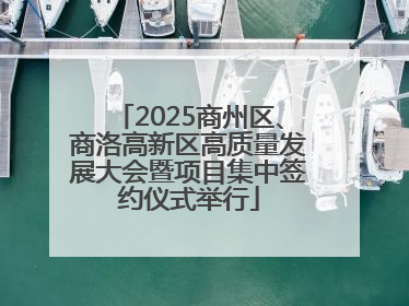 2025商州区、商洛高新区高质量发展大会暨项目集中签约仪式举行