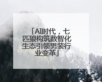 AI时代，七匹狼构筑数智化生态引领男装行业变革