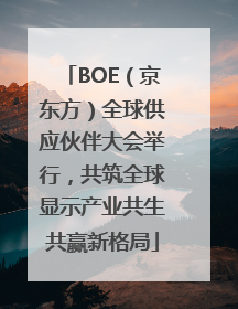 BOE（京东方）全球供应伙伴大会举行，共筑全球显示产业共生共赢新格局